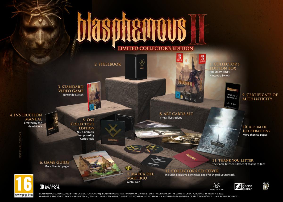 Blasphemous 2 Limited Collector's Edition Nintendo Switch - Jeux Vidéo Physique - Astragon - Shop Just for Games