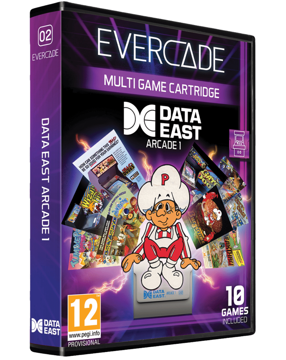 Blaze Evercade - Data East Arcade Collection 1 - Cartouche Arcade n°2 - Jeux Rétro - Evercade - Shop Just for Games