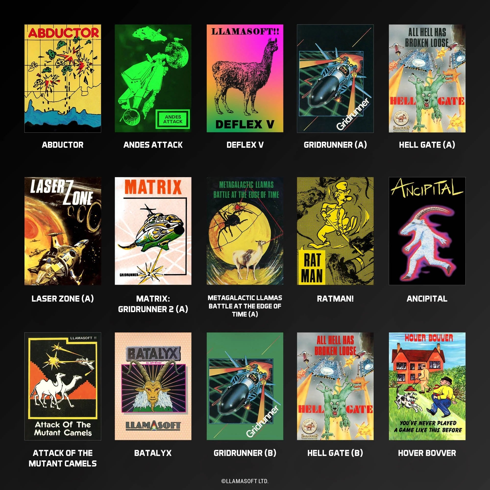 Blaze Evercade - The Llamasoft Collection - Cartouche n°10 "Home Computers" - Jeux Rétro - Evercade - Shop Just for Games