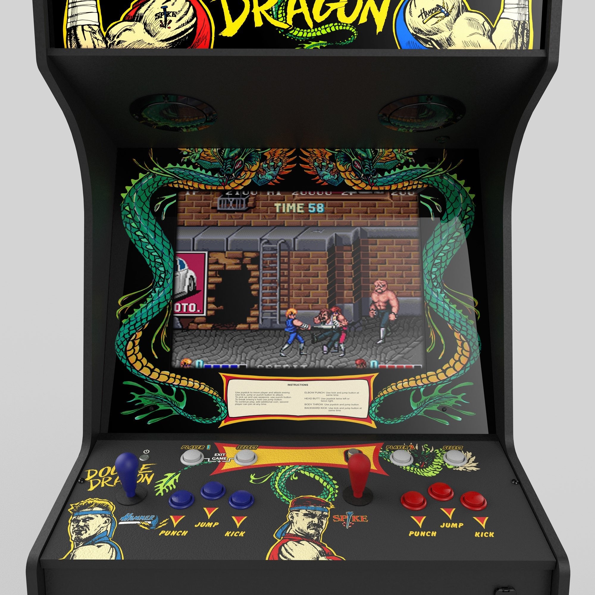 Borne Iconic Arcade XT Double Dragon - Borne arcade - ELDOHM - Shop Just for Games