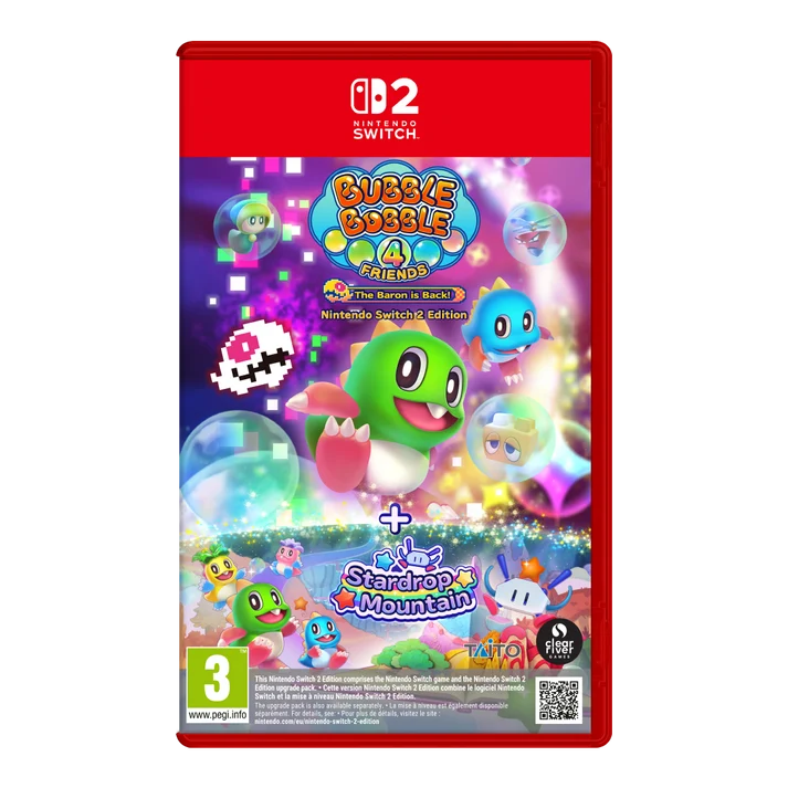 Bubble Bobble 4 Friends Baron is Back SWITCH 2 Edition - Jeux Vidéo Physique - Clear River Games - Shop Just for Games