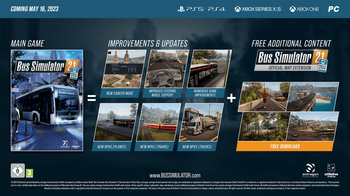 Bus Simulator Next Stop Gold Edition PS5 - Jeux Vidéo Physique - Astragon - Shop Just for Games