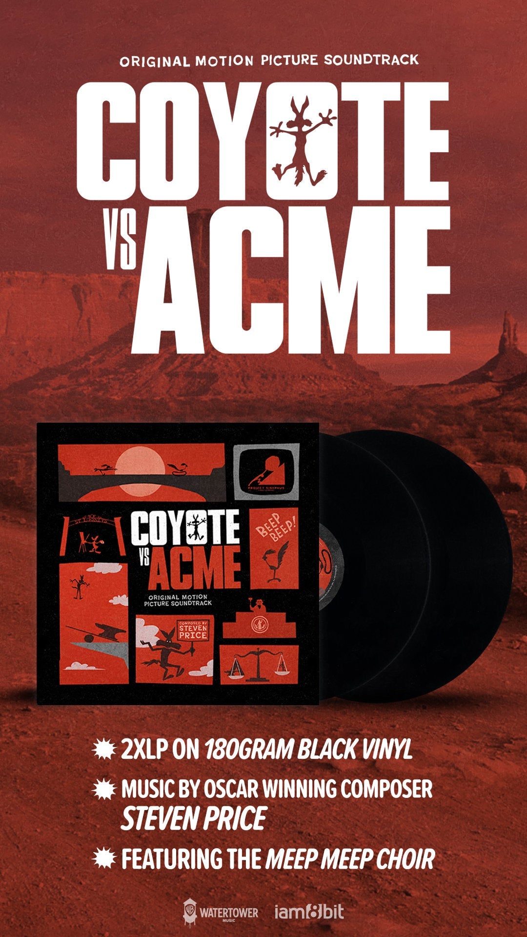 Coyote vs. Acme Vinyle 2LP - Vinyles - iam8bit - Shop Just for Games
