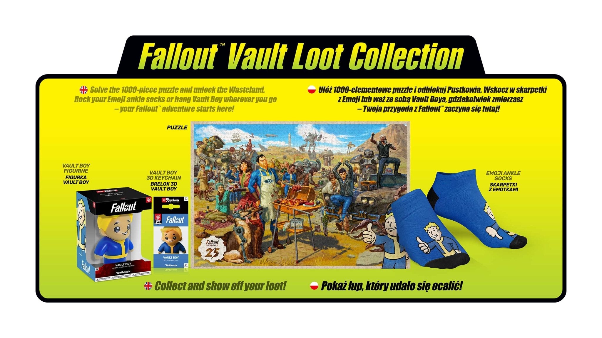 Fallout Vault Loot Collection - Puzzle et Goodies - Accessoires - CENEGA - Shop Just for Games