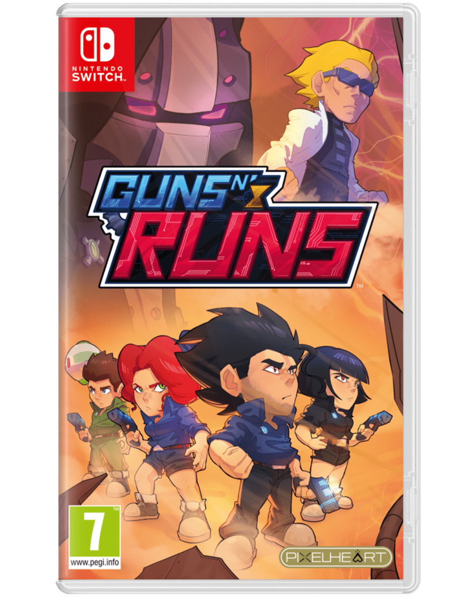 Guns N' Runs Nintendo SWITCH - Jeux Vidéo Physique - PixelHeart - Shop Just for Games