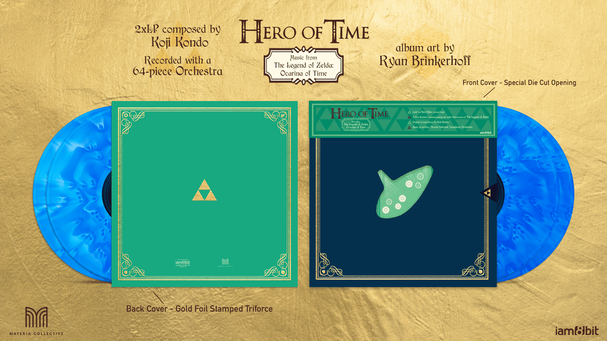 Hero of Time (Music from The Legend of Zelda: Ocarina of Time) Anniversary Edition 2LP - Vinyles - iam8bit - Shop Just for Games