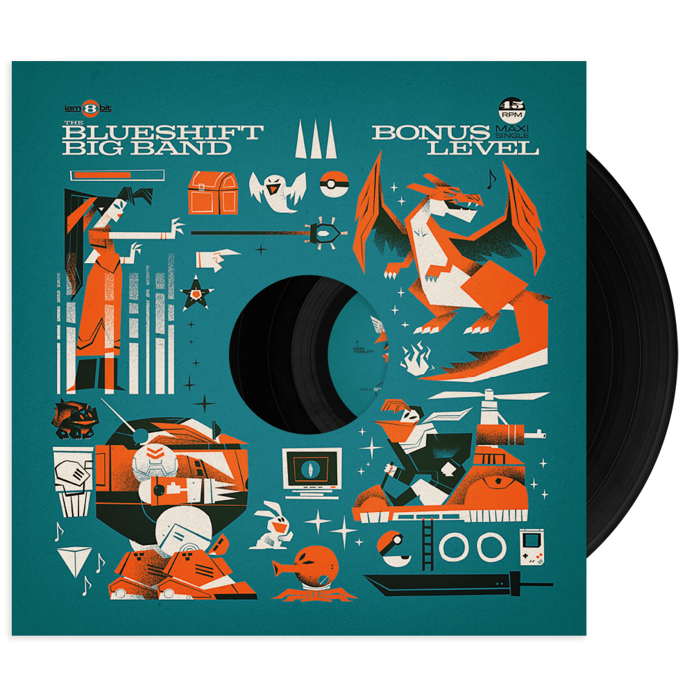 Joystick Jazz: The Blueshift Big Band Plays Iconic Video Game Hits (BONUS LEVEL) Vinyle 1LP - Vinyles - iam8bit - Shop Just for Games