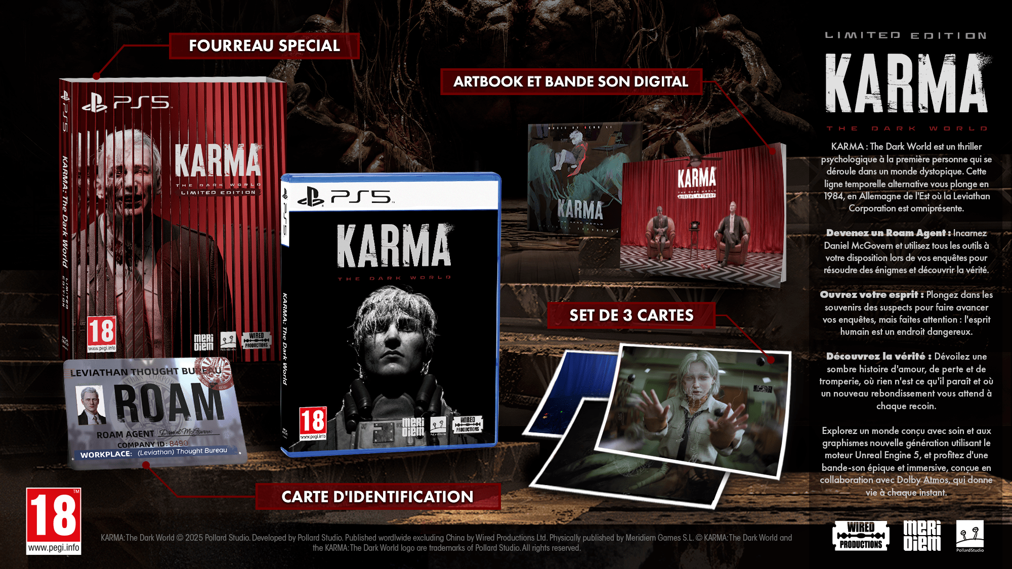 KARMA The Dark World Limited Edition PS5 - Jeux Vidéo Physique - Meridiem - Shop Just for Games