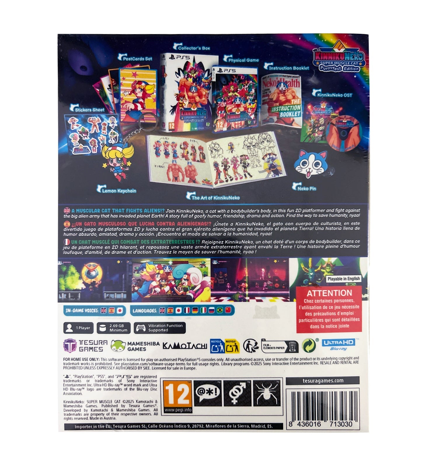 KinnikuNeko Super Muscle Cat Purrrrfect Edition PS5 - Jeux Vidéo Physique - TESURA - Shop Just for Games