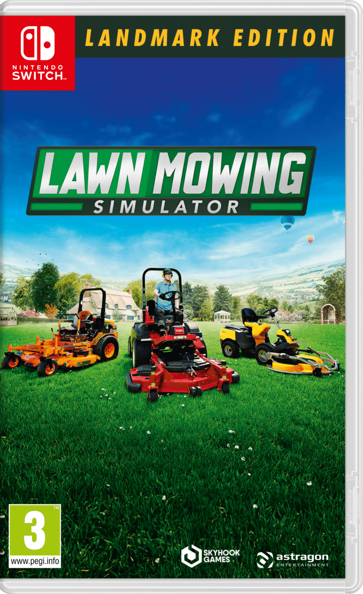 Lawn Mowing Simulator: Landmark Edition Nintendo SWITCH - Jeux Vidéo Physique - Astragon - Shop Just for Games