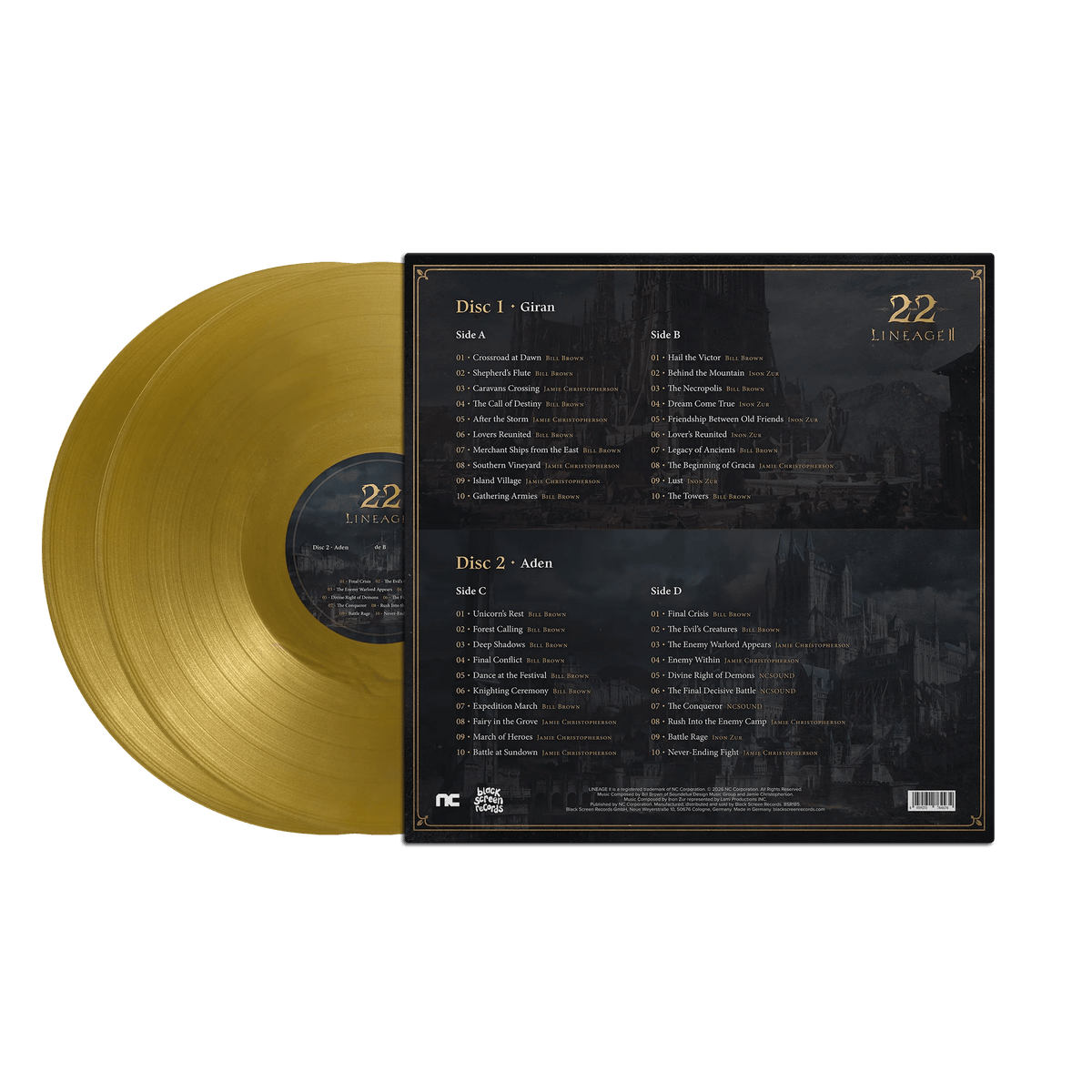 Lineage II 22 Years Vinyle 2LP - Vinyles - BIGWAX - Shop Just for Games