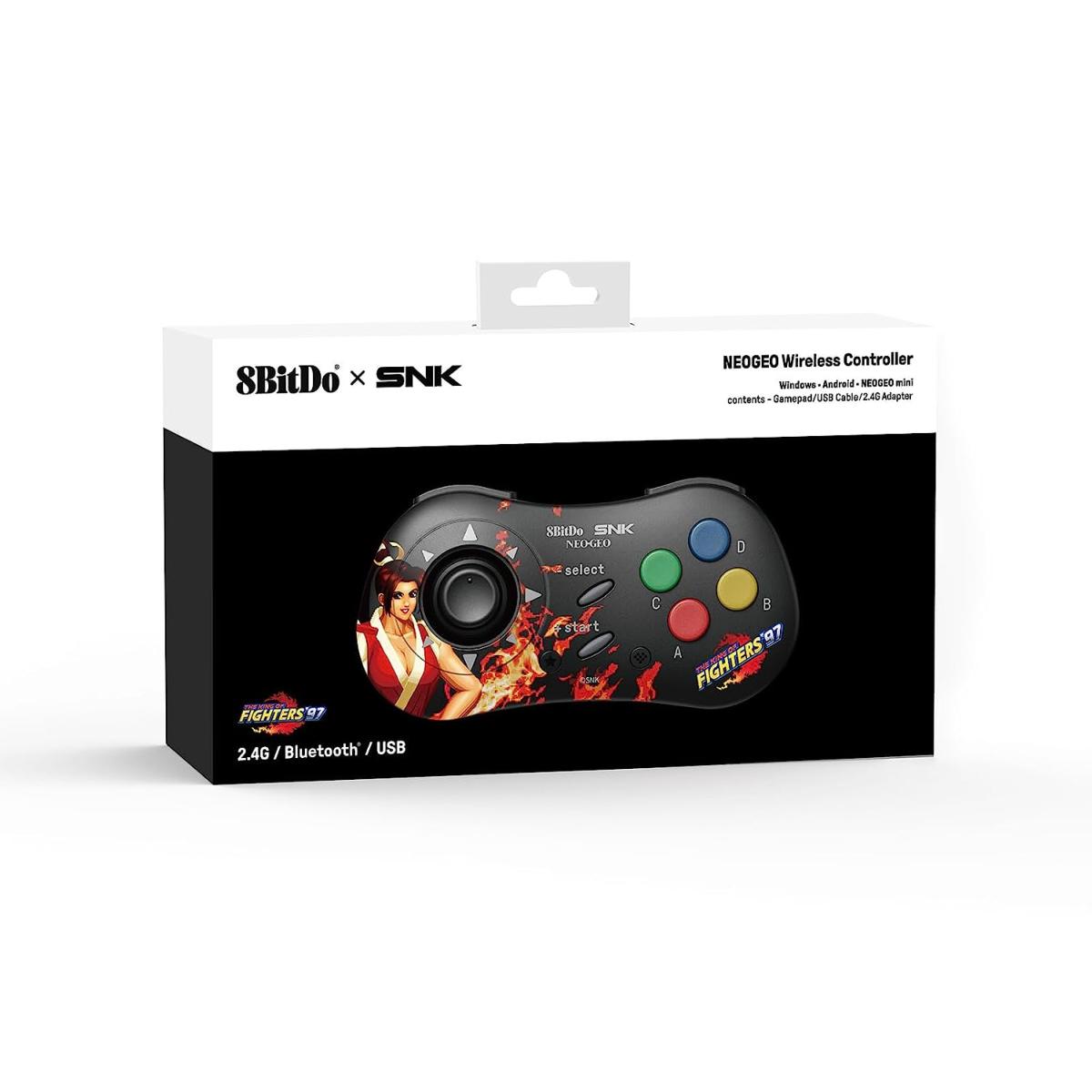 Mai Shiranui Edition : 8Bitdo Manette Bluetooth Style SNK Neo Geo - compatible PC Windows, Android & Neo Geo Mini - Manettes - 8Bitdo - Shop Just for Games