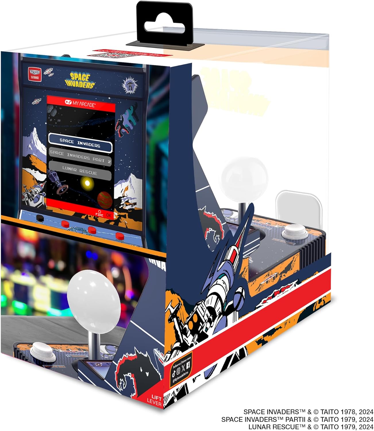 My Arcade Joystick Player Portable Space Invaders - Console portable - My Arcade - Shop Just for Games