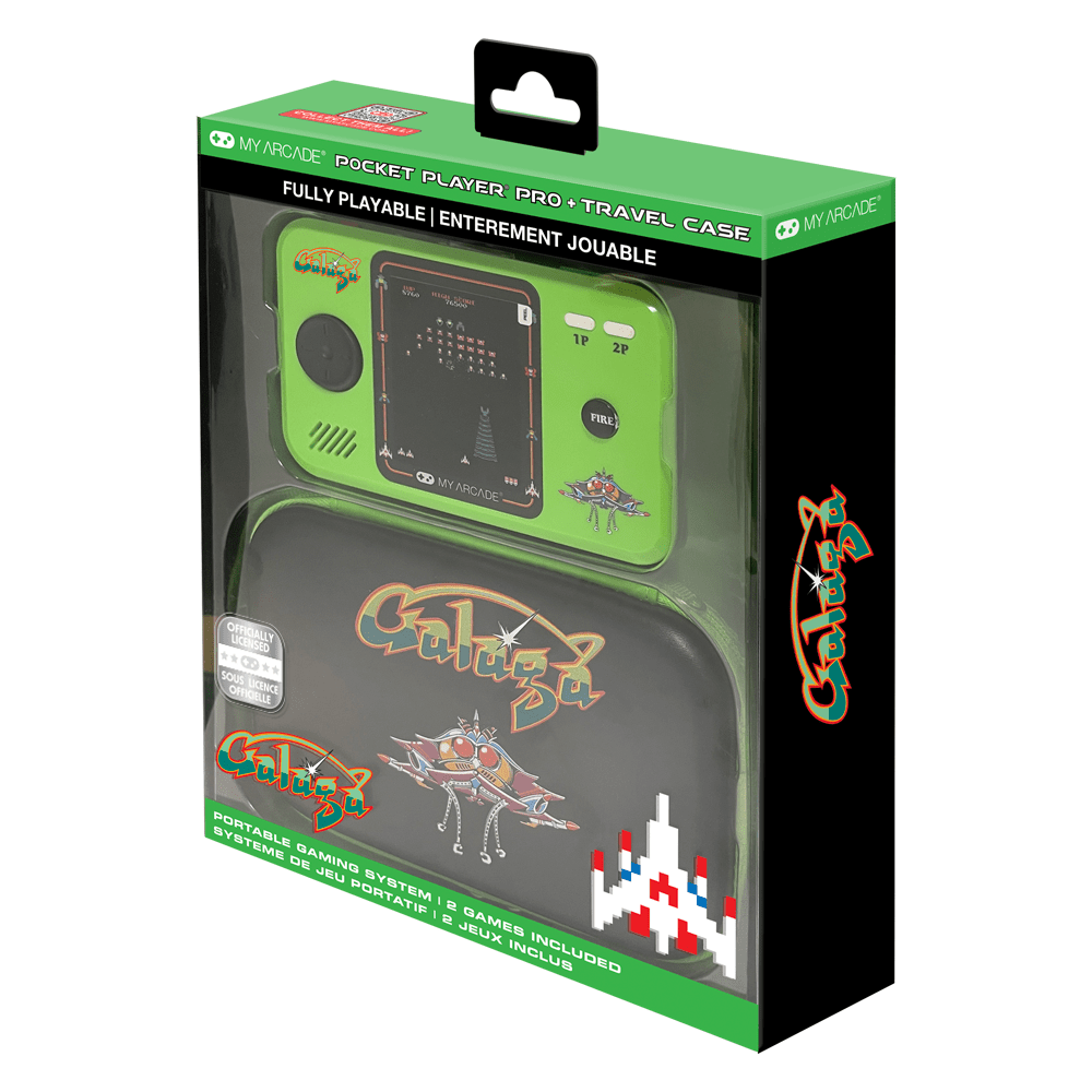 My Arcade - Pocket Player Galaga + Etui de transport - Console portable - My Arcade - Shop Just for Games