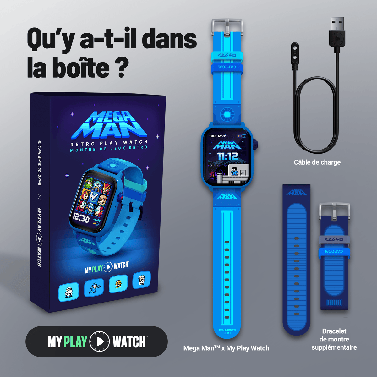 My Play Watch - Mega Man - Accessoires - MY PLAY WATCH - Shop Just for Games