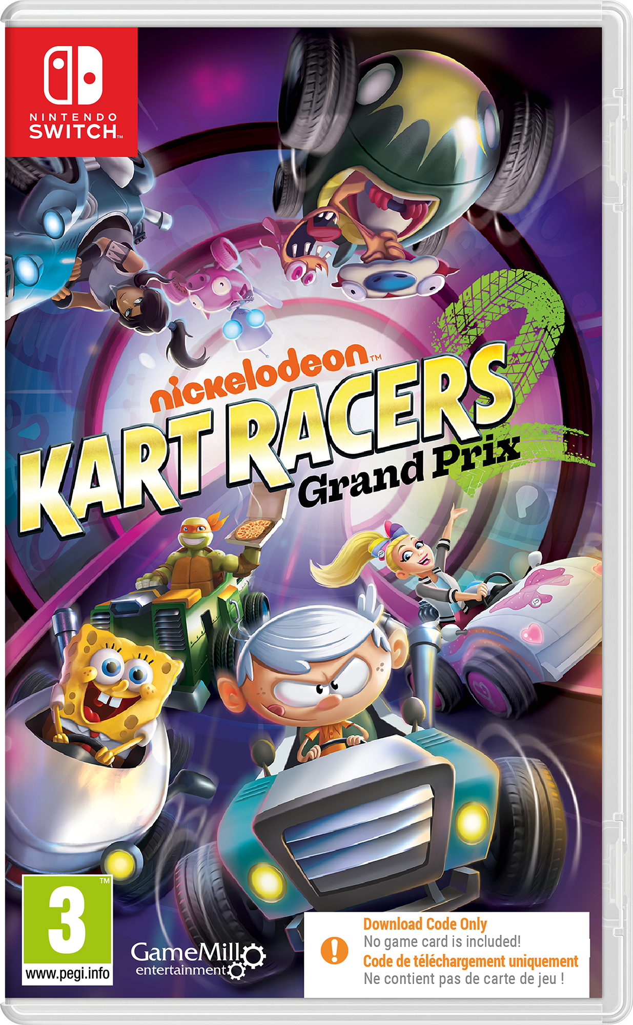 Nickelodeon Kart Racers 2 Grand Prix Switch (Code de téléchargement) - Jeux Vidéo Code de Téléchargement - GAMEMILL - Shop Just for Games