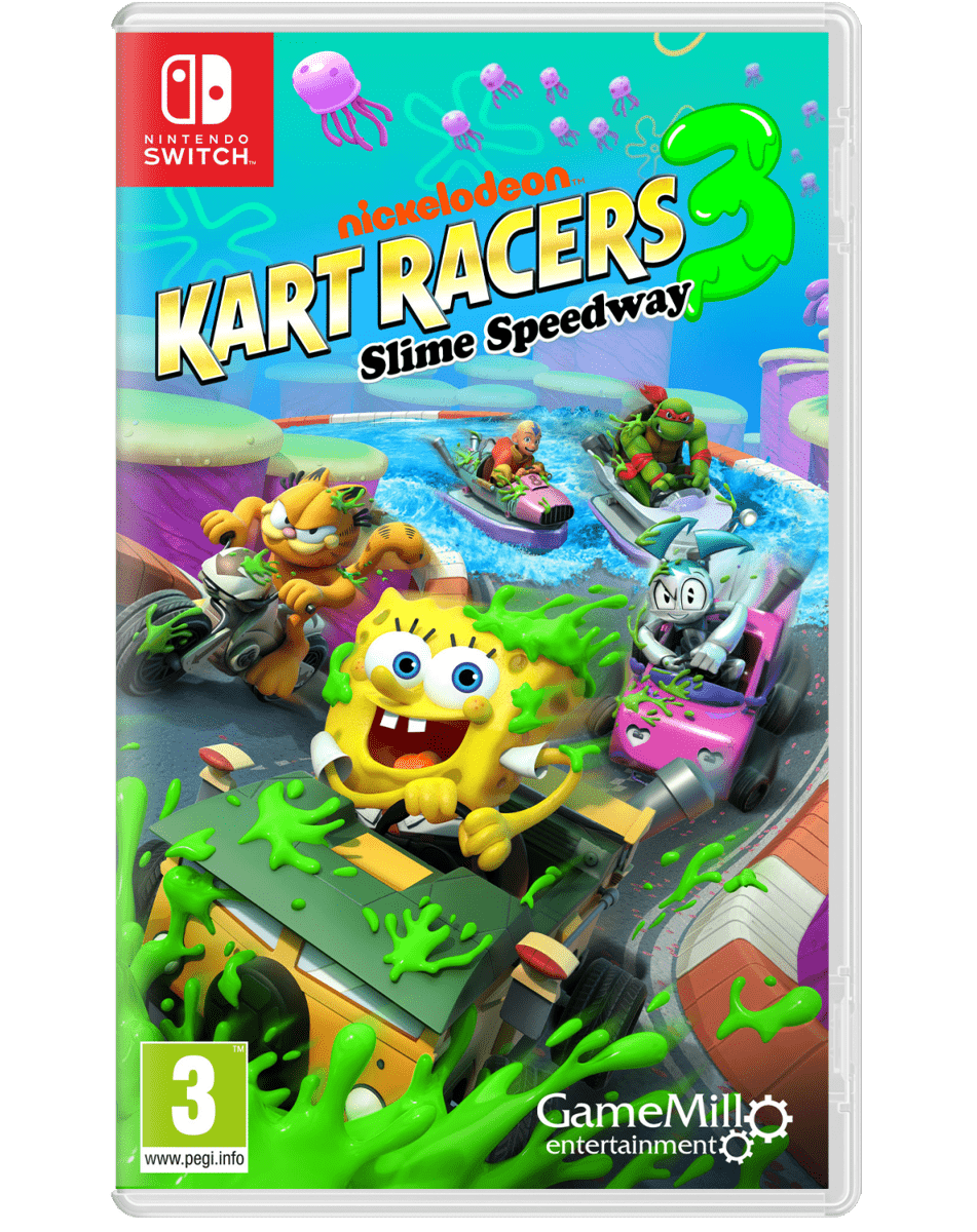 Nickelodeon Kart Racers 3 Slime Speedway 3 Nintendo SWITCH - Jeux Vidéo Physique - GAMEMILL - Shop Just for Games