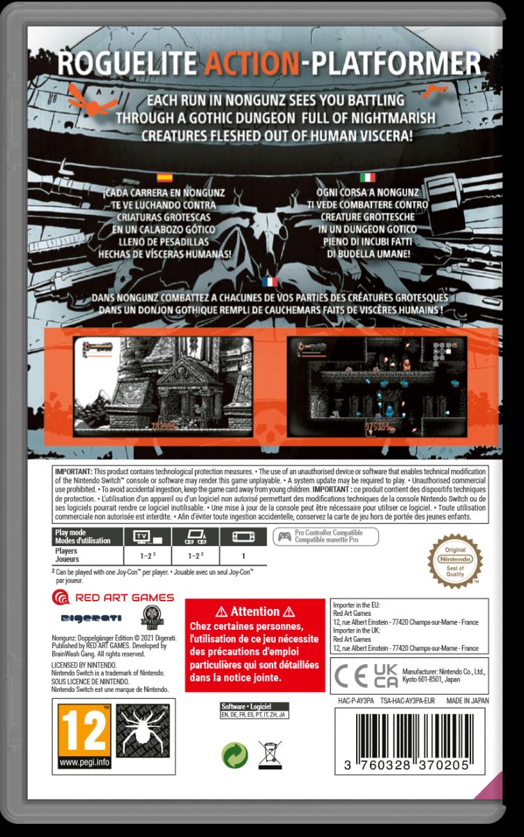 Nongunz Doppelganger Edition Nintendo Switch - Jeux Vidéo Physique - Red Art Games - Shop Just for Games