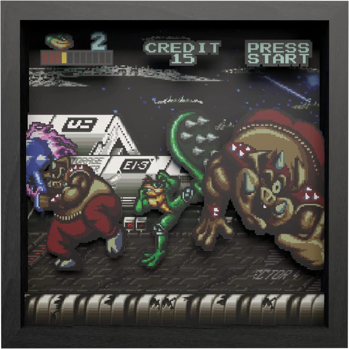 Pixel Frames - Battletoads Big Bad Boot - 23x23 cm - Pixel Frames - Level Up Labs - Shop Just for Games