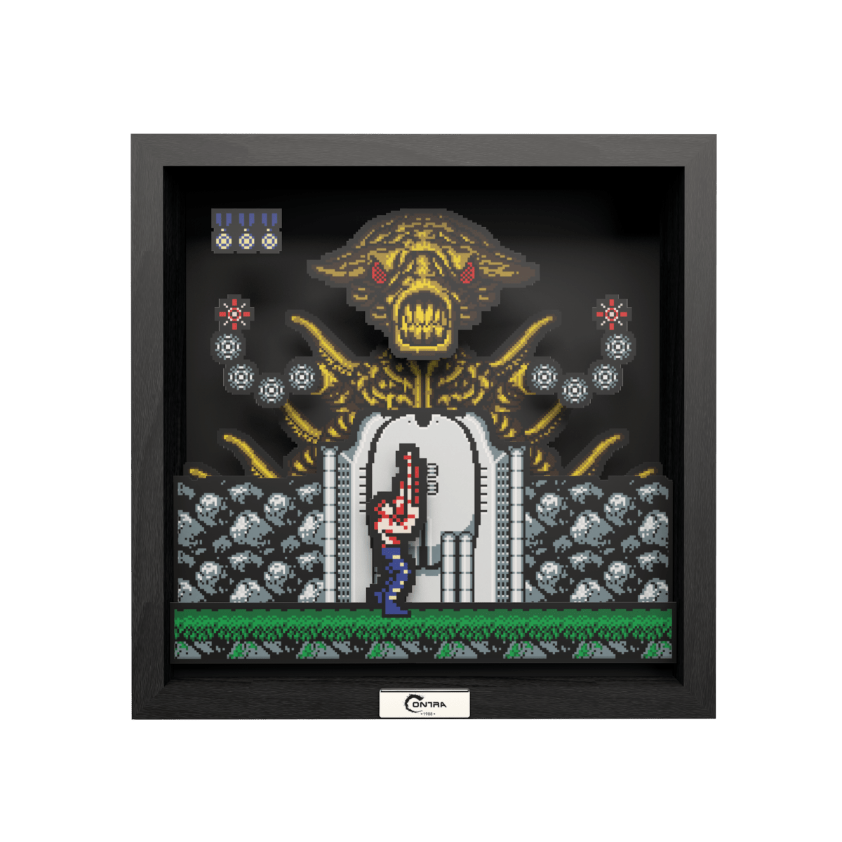 Pixel Frames Contra NES - Taille L 23x23cm - Pixel Frames - Level Up Labs - Shop Just for Games