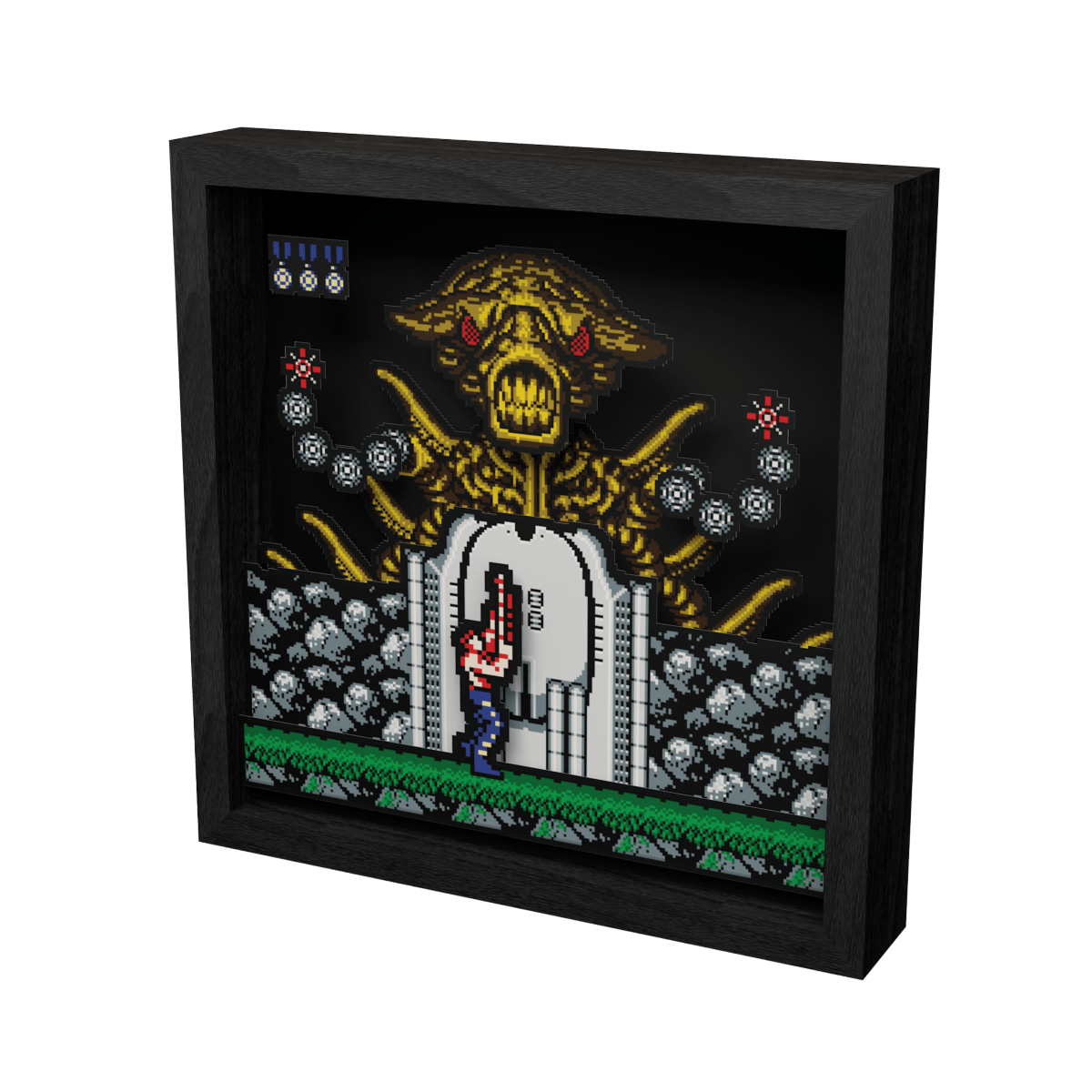 Pixel Frames Contra NES - Taille L 23x23cm - Pixel Frames - Level Up Labs - Shop Just for Games