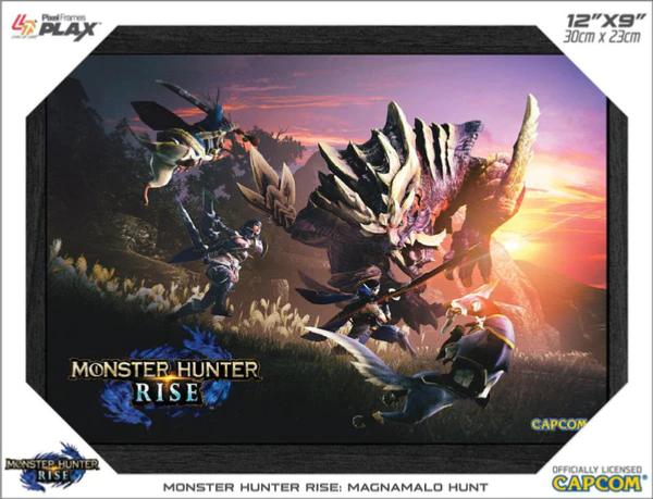 Pixel Frames Plax Monster Hunter Rise Magnamolo Hunt - Lenticular Frame - Pixel Frames - Level Up Labs - Shop Just for Games