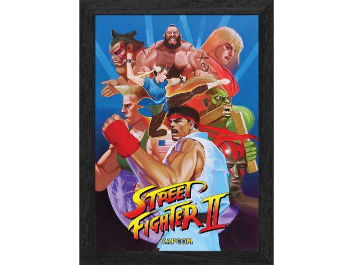 Pixel Frames Plax Street Fighter 2 World Warriors - Lenticular Frame - Pixel Frames - Level Up Labs - Shop Just for Games