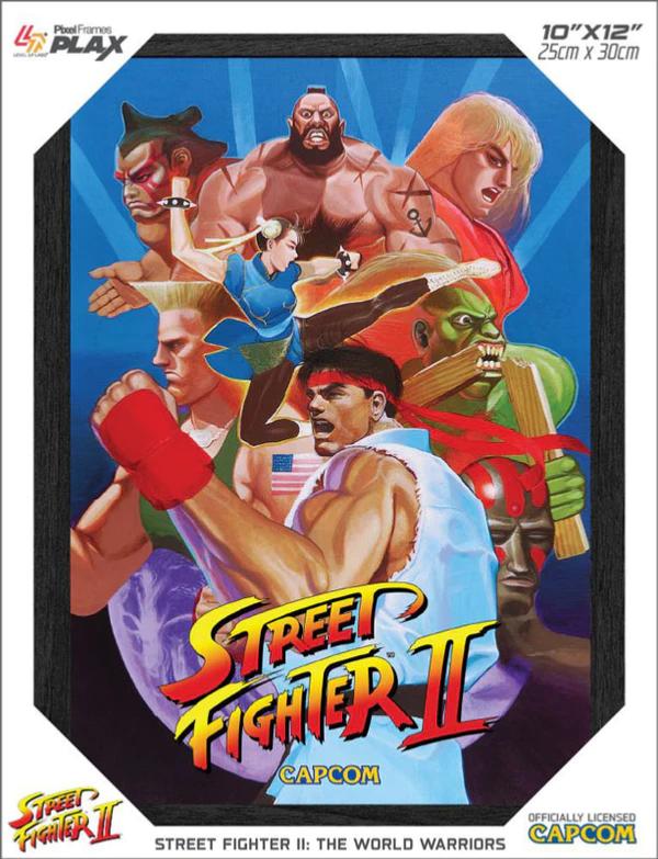 Pixel Frames Plax Street Fighter 2 World Warriors - Lenticular Frame - Pixel Frames - Level Up Labs - Shop Just for Games