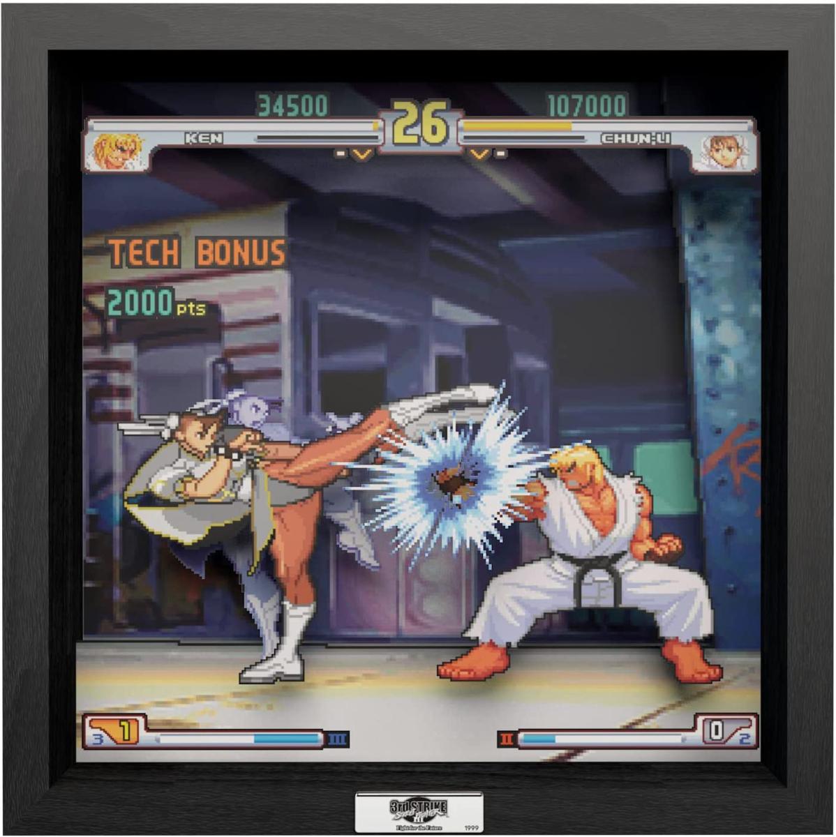 Pixel Frames - Street Fighter 3 Third Strike Moment #37 - 23x23 cm - Pixel Frames - Level Up Labs - Shop Just for Games