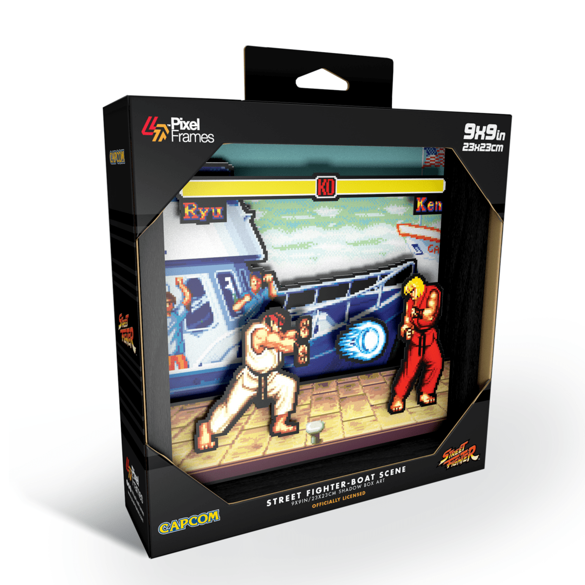 Pixel Frames Street Fighter Boat - Taille L 23x23cm - Pixel Frames - Level Up Labs - Shop Just for Games