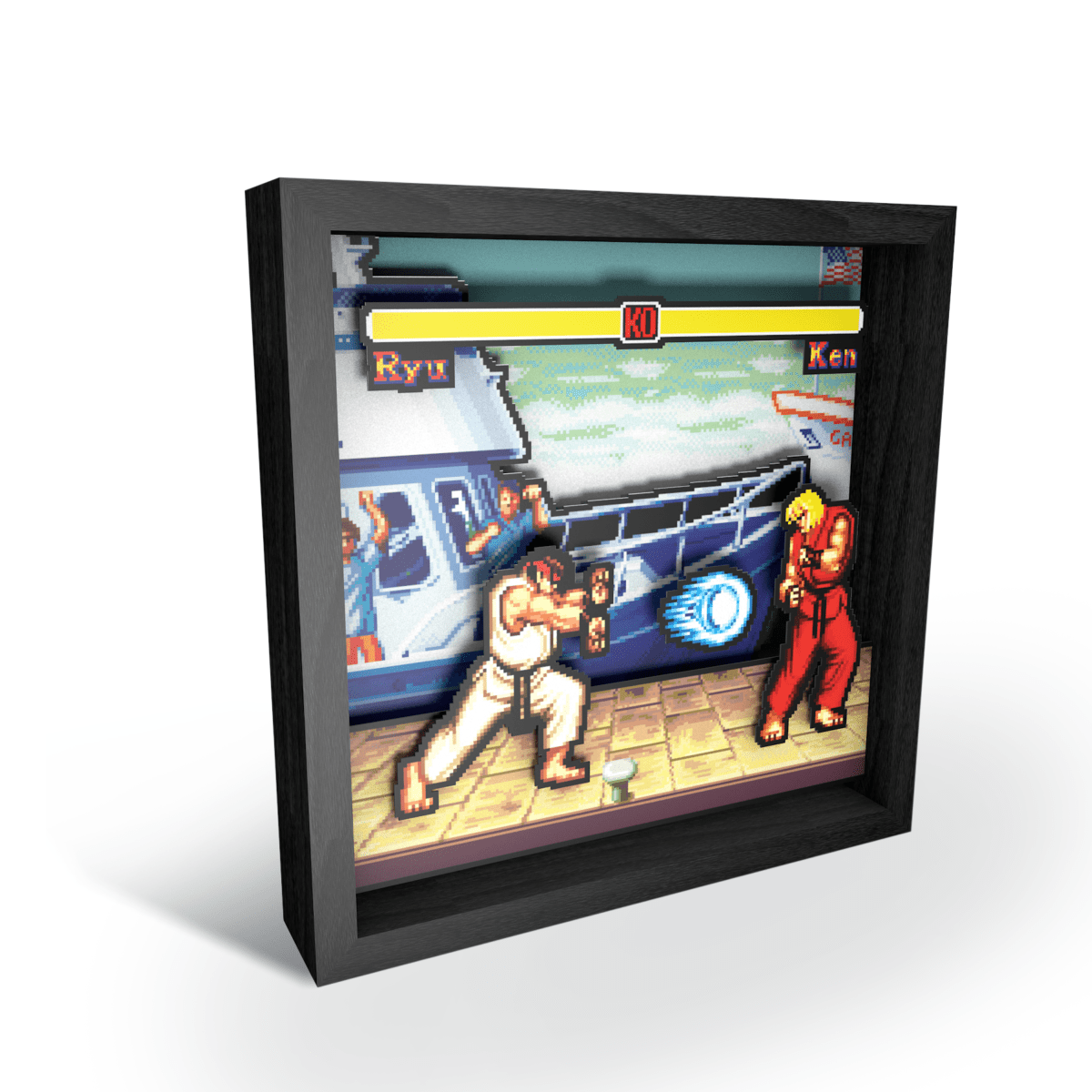 Pixel Frames Street Fighter Boat - Taille L 23x23cm - Pixel Frames - Level Up Labs - Shop Just for Games