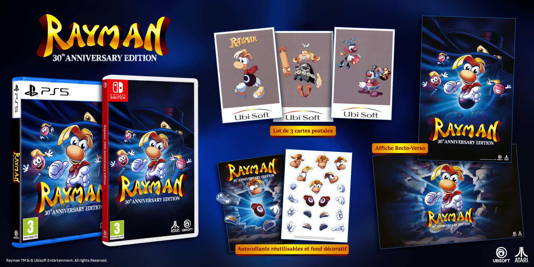 Rayman 30th Anniversary Edition PS5 - Jeux Vidéo Physique - UIE - Shop Just for Games