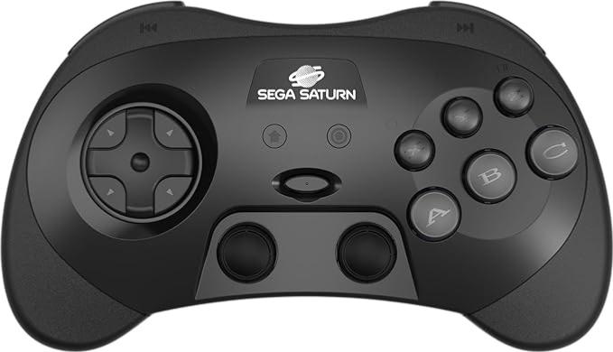 RetroBit Sega Saturn 2.4Ghz Pro Black - Manettes - retro - bit - Shop Just for Games