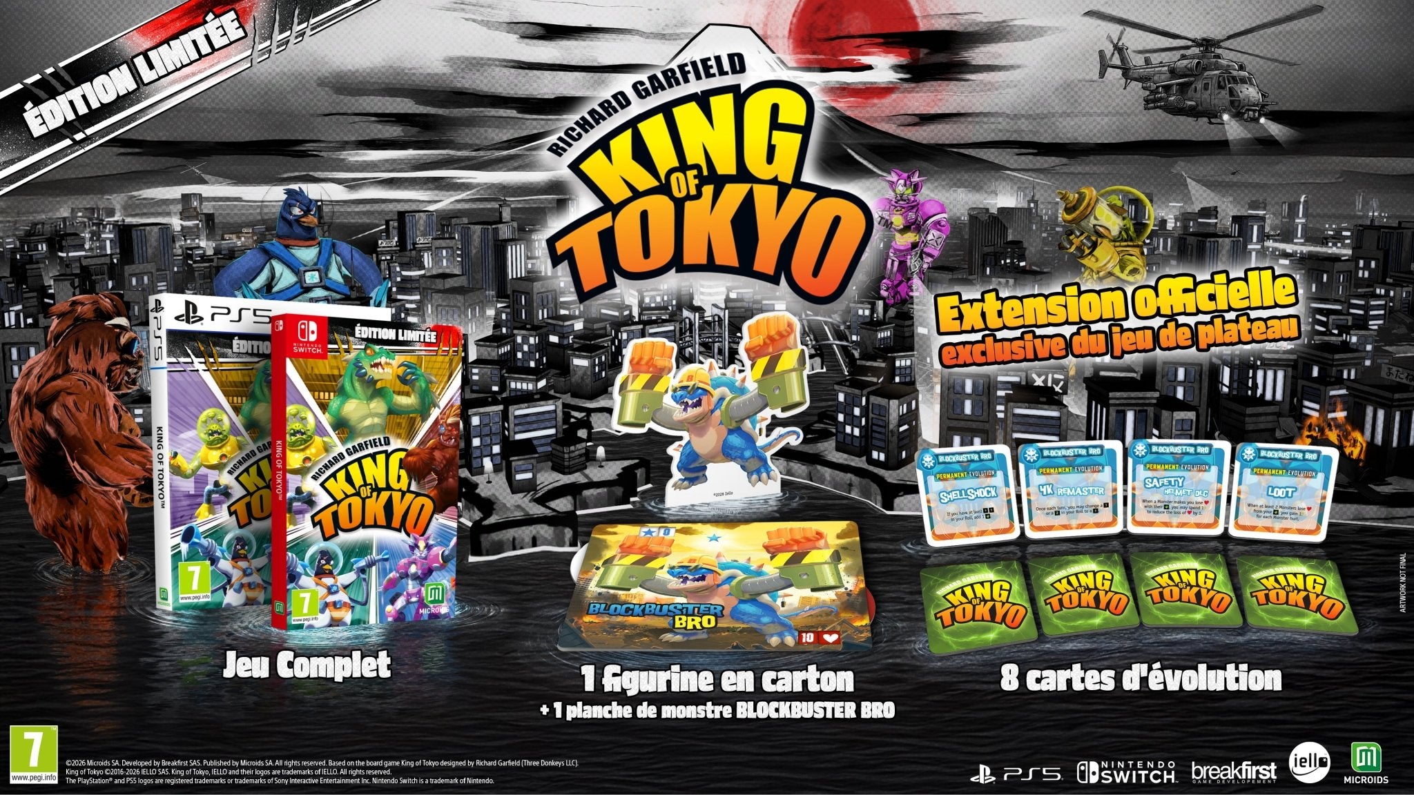 Richard Garfield King Of Tokyo Edition Limitée SWITCH - Jeux Vidéo Physique - MICROIDS - Shop Just for Games