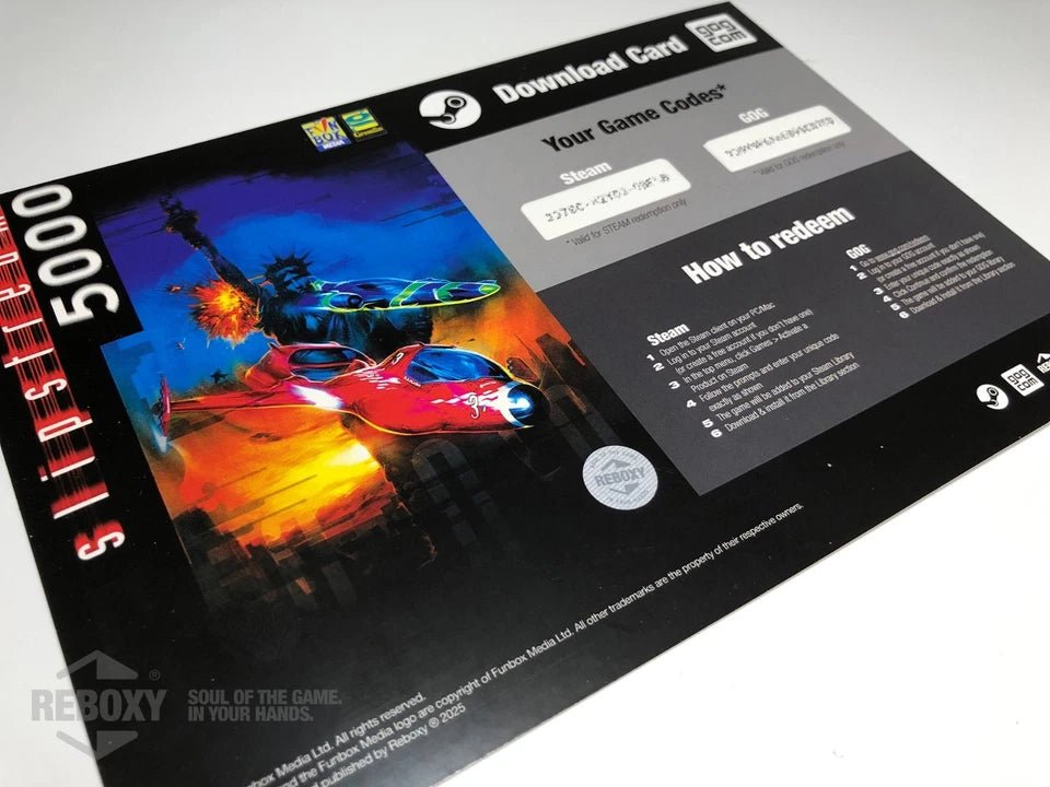 Slipstream 5000 PC Edition Reboxy Classic (CD - Rom +Steam + GOG) - Jeux Vidéo Physique - Funbox - Shop Just for Games