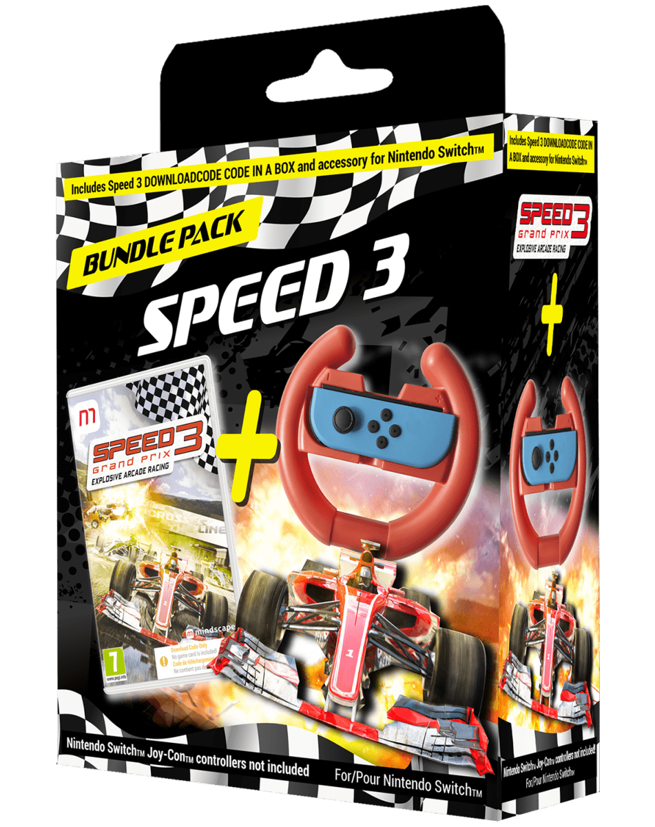 Speed 3 Code CIAB + Volant Nintendo SWITCH - Jeux Vidéo Code de Téléchargement - MINDSCAPE - Shop Just for Games