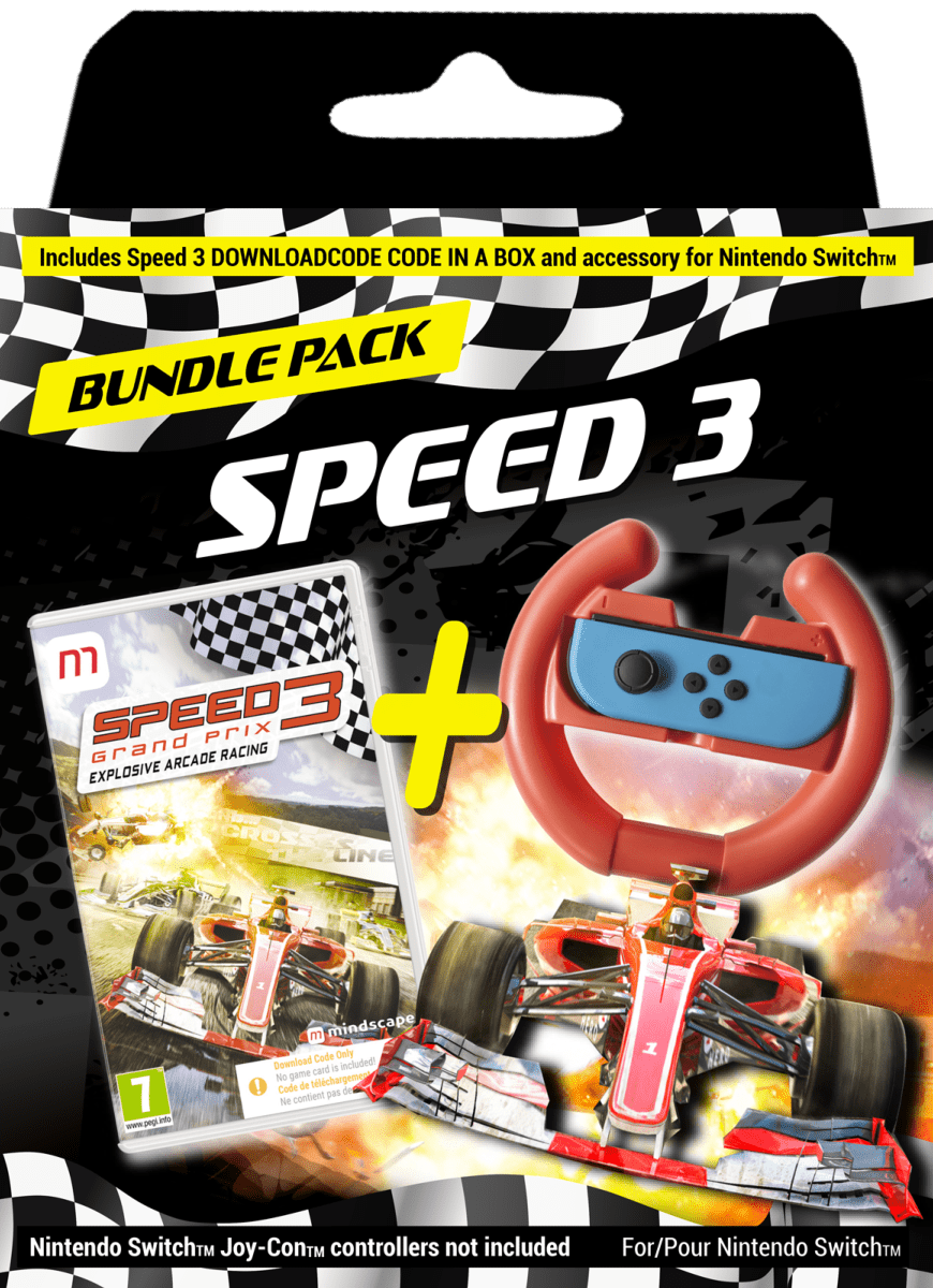 Speed 3 Code CIAB + Volant Nintendo SWITCH - Jeux Vidéo Code de Téléchargement - MINDSCAPE - Shop Just for Games