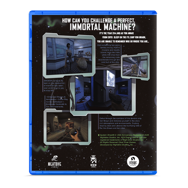System Shock 2 Remastered PS5 - Jeux Vidéo Physique - Clear River Games - Shop Just for Games
