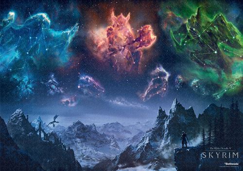 The Elder Scrolls V Skyrim Puzzle 1000 pièces - Puzzles - CENEGA - Shop Just for Games