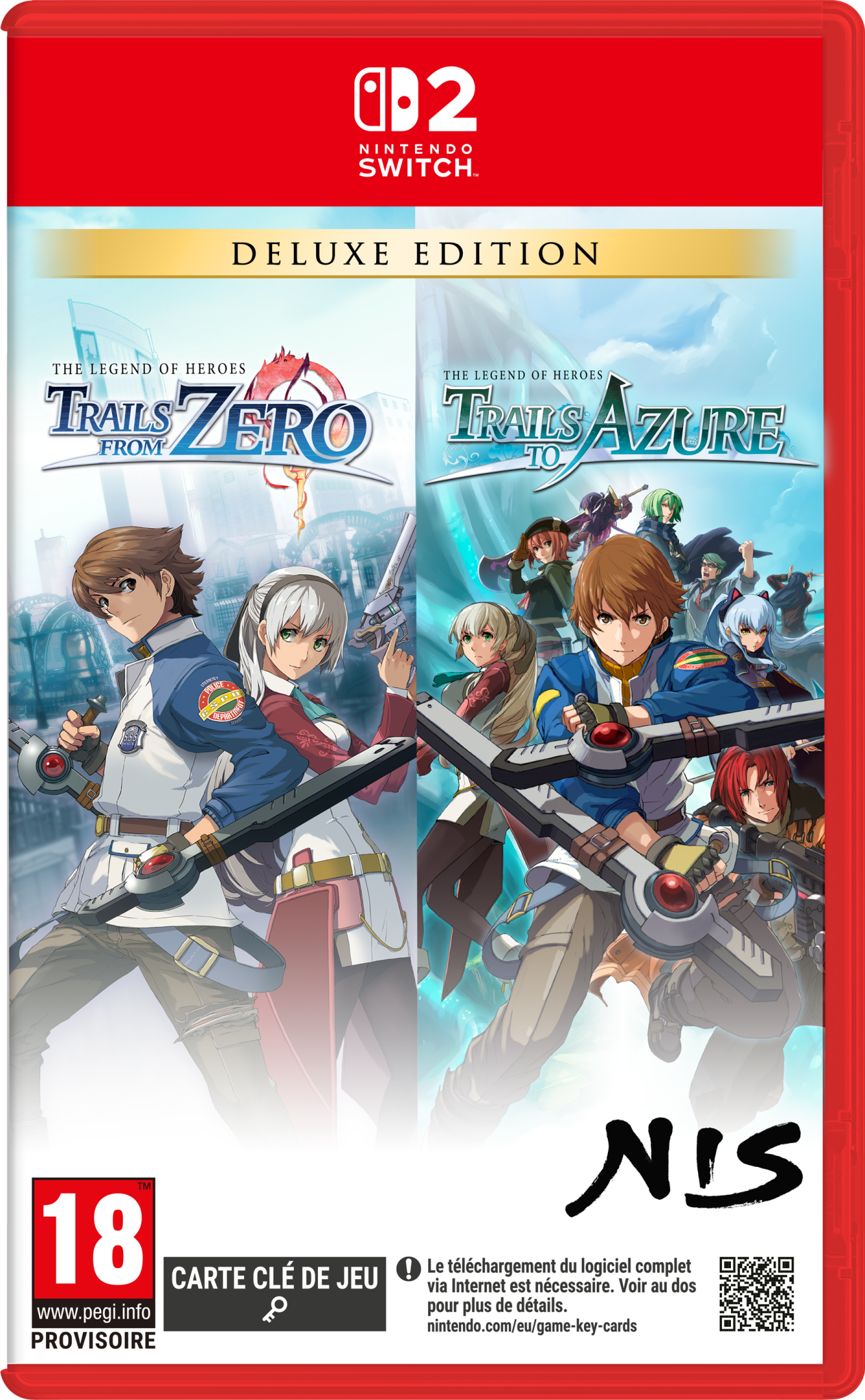 The Legends of Heroes: Trails from Zero + Trails to Azure Deluxe Edition Switch 2 - Jeux Vidéo Physique - NIS America - Shop Just for Games
