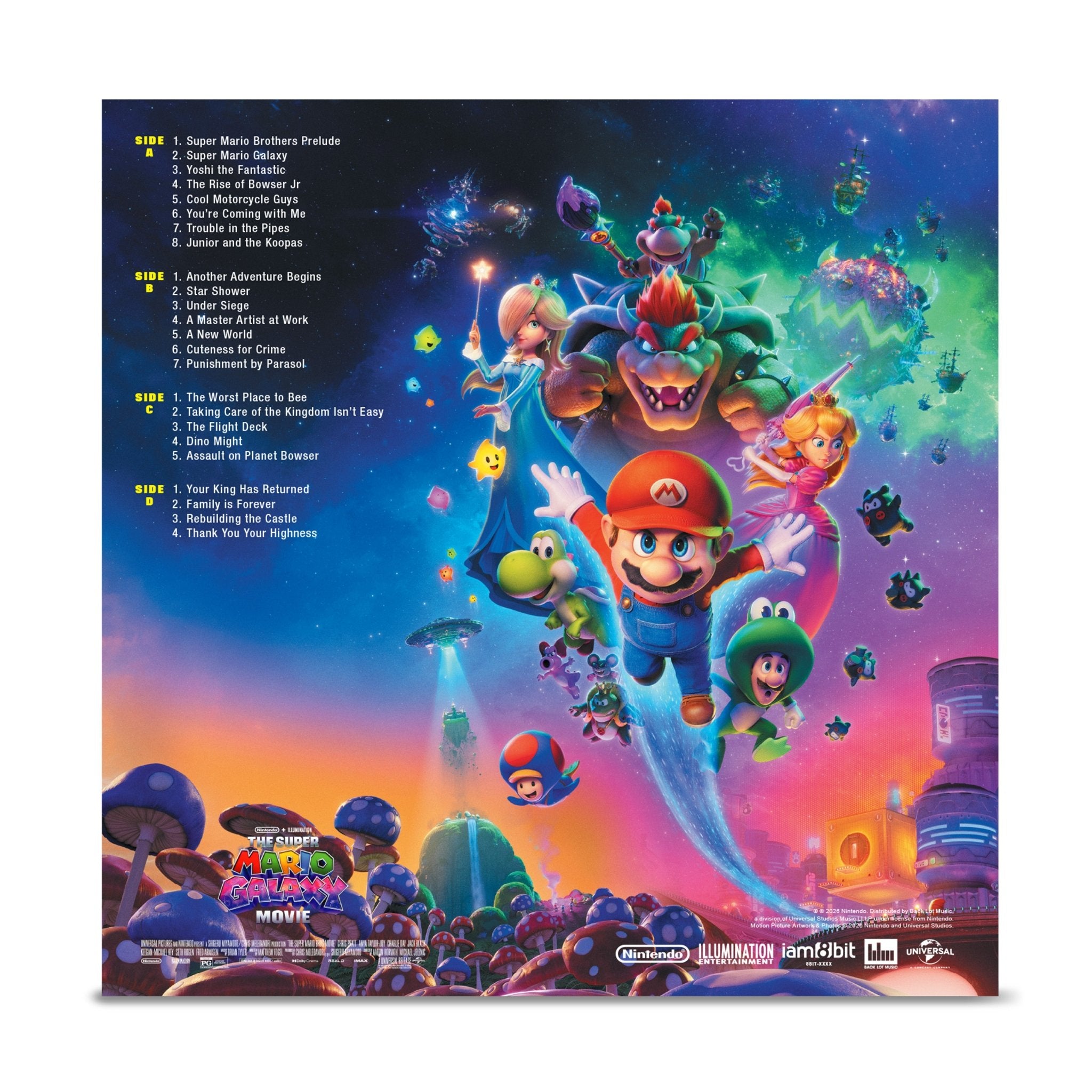 The Super Mario Galaxy Movie OST Vinyle 2LP - Vinyles - iam8bit - Shop Just for Games