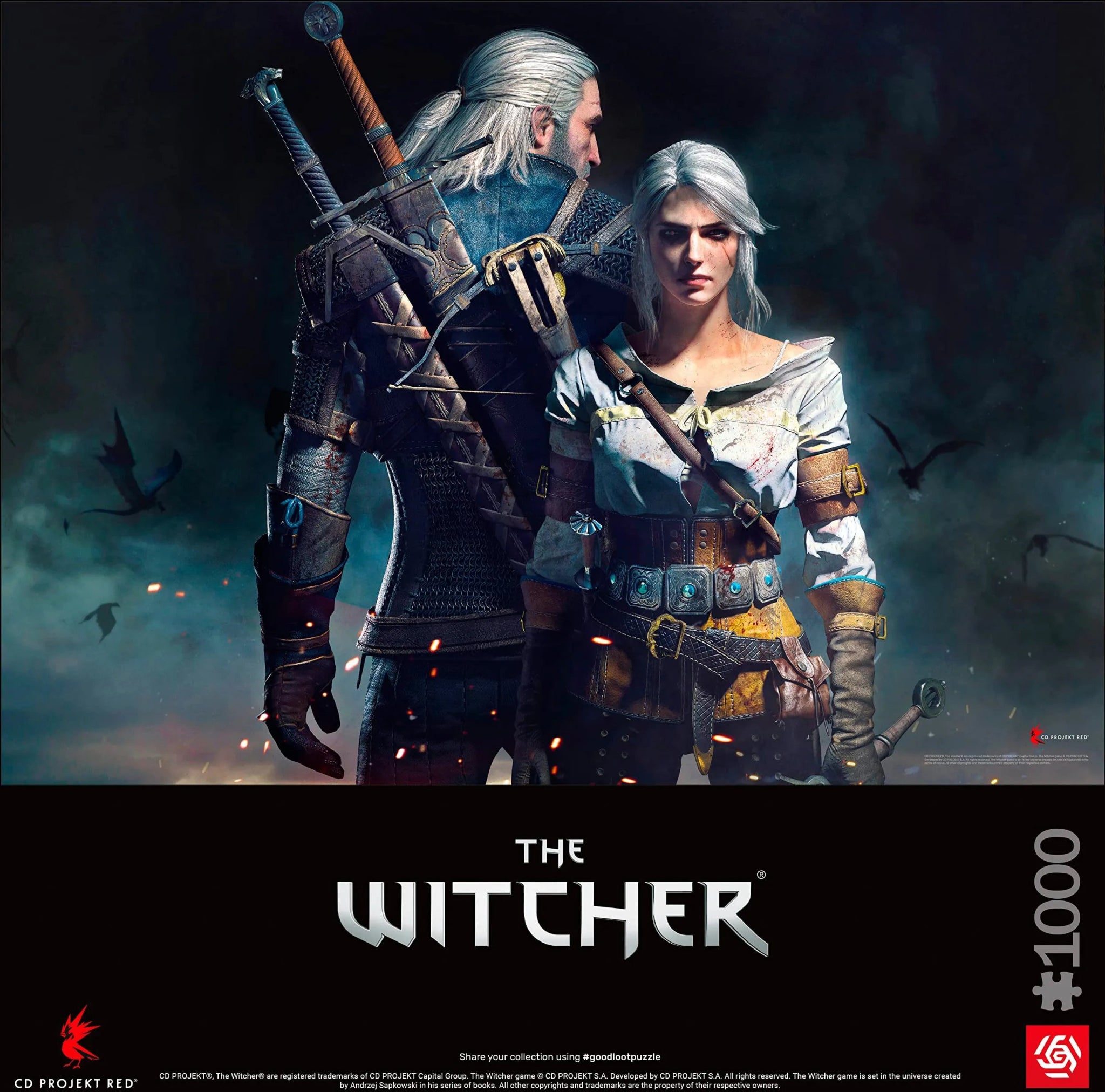 The Witcher Geralt & Ciri Puzzle 1000 pièces - Puzzles - CENEGA - Shop Just for Games