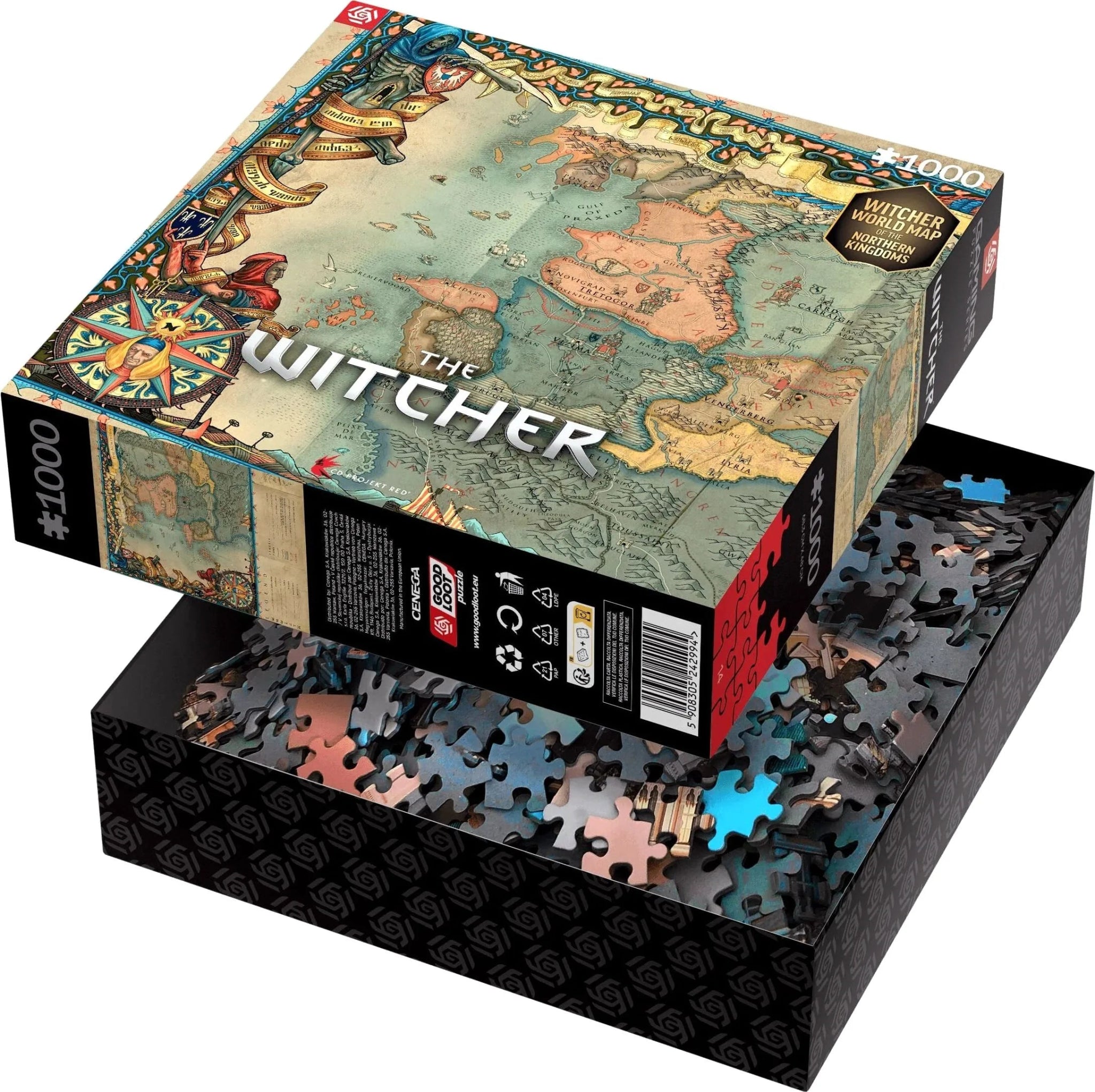 The Witcher The Northern Kingdoms Puzzle 1000 pièces - Puzzles - CENEGA - Shop Just for Games