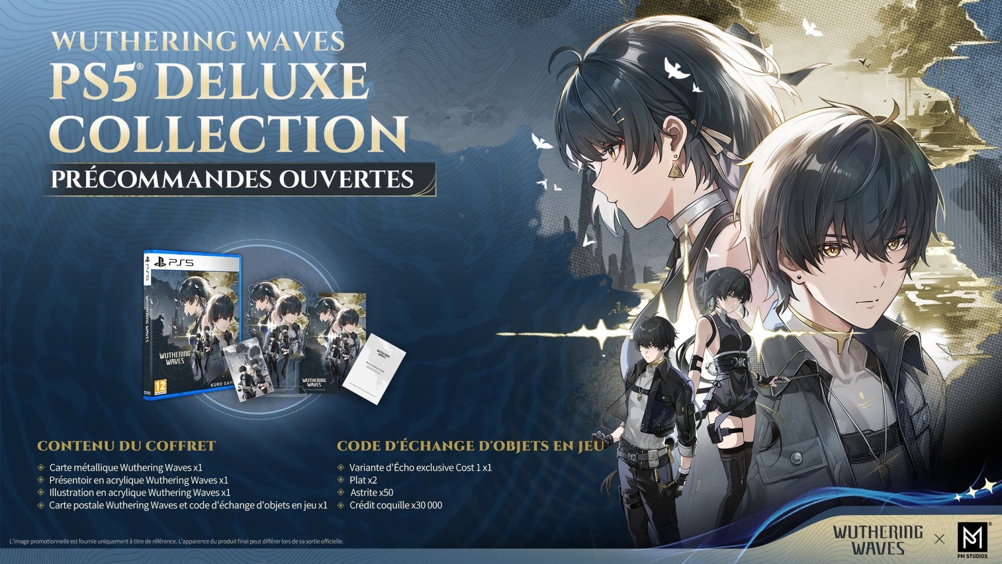 Wuthering Waves Deluxe Collection PS5 - Jeux Vidéo Physique - UIE - Shop Just for Games